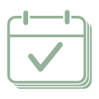 icon representing an appointment checked