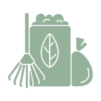 icon representing a yard clean up