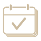 icon representing an appointment checked