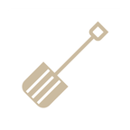 icon representing a snow shovel