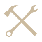 icon representing an hammer and tools