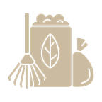 icon representing a yard clean up