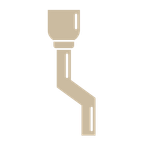 icon representing a gutter down spout